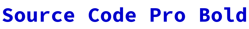 Source Code Pro Bold шрифт